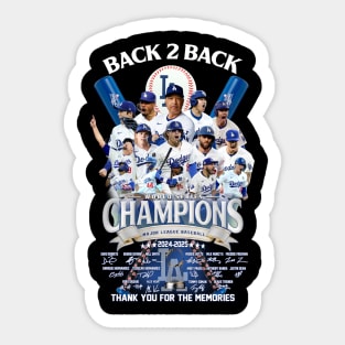 Los Angeles Dodgers World Series Champions 2025 Sticker